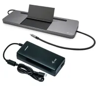 I-tec dokkoló állomás USB-C 4K Triple Display DP HDMI VGA 2x USB 3.0 2x USB 2.0 LAN PD 85W + töltő 112W (1 of 4)