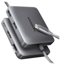 AXAGON multi hub USB-C HMC-5HL USB 3.2 Gen1 1x PD 1x HDMI 1x USB-C 2x USB-A RJ-45 20 cm (1 of 1)