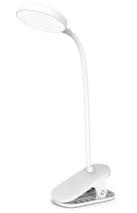 Colorway LED bordslampa CW-DL02B-B Inbyggt batteri Clip White (1 of 7)