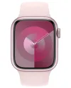 Apple Watch Series 9 41 mm en aluminium rose avec bracelet sport rose clair M L thumbnail (2 of 2)