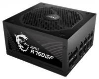 Source MSI MPG A750GF 750W ATX loi. PFC 10 ans de garantie totale câblage modulaire pour ventilateur 140 mm 80PLUS Gold (1 of 5)