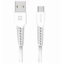 Swissteni andmekaabel usb micro usb 1,0 m valge (1 of 1)