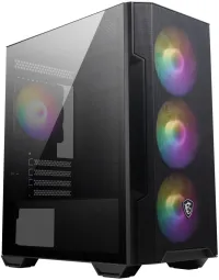 MSI ohišje MAG FORGE M100R brez napajalnika levo kaljeno steklo 4x 120 mm A-RGB ventilator 1x USB3.2 črn (1 of 6)