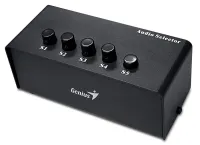 Genius Stereo Switching Box voor het selecteren van audio-uitvoer voor maximaal 5 luidsprekers (1 of 3)