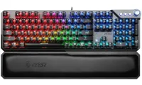 Игровая клавиатура MSI VIGOR GK71 Sonic Blue, проводная, механическая, RGB-подсветка, раскладка USB, США (1 of 4)