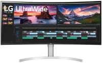 Монитор LG 38WN95CP изогнутый IPS 38" 21:9 3840x1600 1000:1 1ms 450cd 2xHDMI DP Thunderbolt USB-динамик белый (1 of 7)