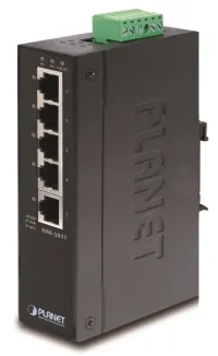 Planet ISW-501T Switch Industrial 5x 10 100M -40~+75°C TB fuente de alimentación 12-48VDC DIN chasis metálico (1 of 1)