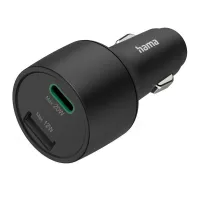 HAMA Fast USB Auto Charger USB-C PD QC USB-A 32 W (1 of 1)