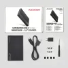 AXAGON aluminijasta škatla z rebri za 2,5" SATA SSD HDD EE25-GTR USB-C 3.2 Gen 2 kabel 60 cm thumbnail (2 of 2)