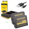 PATONA charger Foto Dual Quick Fuji NP-W126 + 2x batteries 1020mAh USB thumbnail (1 of 1)