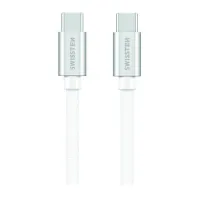 Swissten Data Cable Textile USB-C USB-C 1.2 M Silver (1 of 1)