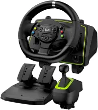 GENIUS GX Gaming Steering Wheel SpeedMaster X2 Wired USB 1080° Rotation and Vibration Pedals Shifter for PCXboXN and PS (1 of 1)