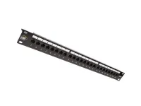 Patch panel Solarix 19" 24 x RJ45 CAT5E UTP 150 MHz czarny 1U SX24-5E-UTP-BK (1 of 1)