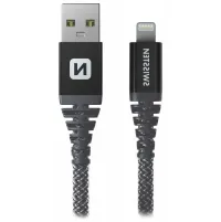 Дата кабель Swissten kevlar usb lightning 1,5 м антрацит (1 of 2)