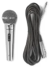 NEDIS câble microphone Cardioïde câble détachable 5m 600 Ohm -72 dB jack 6,35 mm switch métal argent thumbnail (2 of 2)