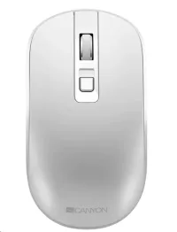 Mouse CANYON MW-18PW óptico silencioso com carregamento sem fio 300mAh 4.º até 1600 DPI branco pérola (1 of 5)