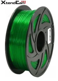 XtendLAN PETG filament 1,75mm läbipaistev roheline 1kg (1 of 1)