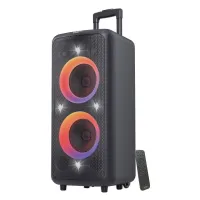 FENDA F&D altavoz de fiesta PA300 carro 100W BT USB FM radio entrada óptica micrófono inalámbrico control remoto (1 of 4)