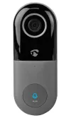 NEDIS Wi-Fi smart doorbell with camera 1280x720 1Mpx IP53 control via microSD app Slot gray thumbnail (1 of 6)