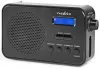 NEDIS Radio portable DAB+ FM 1,3" alimentée par batterie numérique 3,6 W réveil minuterie de sommeil noir thumbnail (4 of 8)