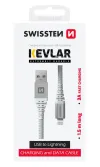 Swissten datový kabel kevlar usb lightning 1,5 m bílý thumbnail (2 of 4)