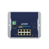 Промисловий плоский комутатор Planet L2 L3 8x1Gb 2xSFP 1 2.5G PoE 30 240W dual 48-56VDC IP30 -40 75°C без вентилятора thumbnail (2 of 4)