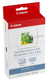 Canon KC18IF Sticker Canon KC18IF Sticker 54x86 18 Stéck fir thermesch Sublimatiounsdrucker (1 of 1)