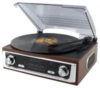 Soundmaster PL196H turntable with FM radio FM-ST Radio Retro design (1 of 4)