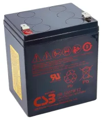 CSB Pb reservebatterij HR1227W F2 12V 6,5Ah (1 of 2)