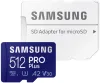 Cartão micro SDXC Samsung 512 GB PRO Plus + adaptador SD