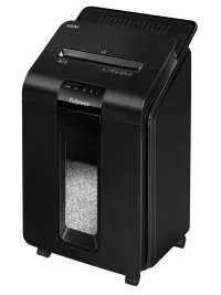 FELLOWES iratmegsemmisítő AutoMax 100 M cross microcut 4x10 mm szemetes térfogat 23 l titkosítási szint 2-es típus - bizalmas fekete (1 of 2)