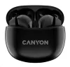 CANYON TWS-5 BT headphones with microphone BT V5.3 JL 6983D4 case 500mAh+40mAh up to 38h black