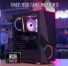 Aerocool Zauron Mid Tower kućište bez ATX napajanja 2xUSB 2.0 2xUSB 3.0 crno RGB thumbnail (2 of 4)