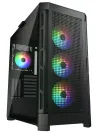 COUGAR PC Case DUOFACE Pro RGB Mid Tower Panel frontal TG y flujo de aire 4 ventiladores ARGB Panel izquierdo TG