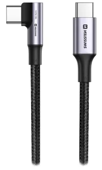 Cábla Sonraí Swissten USB-C USB-C 5A (100W) le haghaidh Ríomhairí Glúine 2 m Dubh (1 of 1)