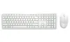 Tastiera e mouse wireless DELL KM5221W QWERTY internazionale statunitense bianco