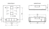 Solarix kast SOHO LC-18 aan de muur met rails 2U 4U en 11U 550x550x150mm grijs RAL7035 met frame voor wandmontage thumbnail (4 of 4)