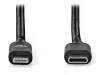 NEDIS Lightning кабел USB 2.0 Apple Lightning 8-pin USB-C щепсел кръгъл черен 1м thumbnail (3 of 3)