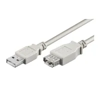 Удлинительный кабель PremiumCord USB2.0 A-A (A-M A-F) 5м серый (1 of 1)