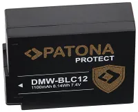 Batteria PATONA per foto Panasonic DMW-BLC12 E 1100mAh Li-Ion Protect (1 of 2)