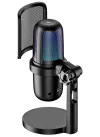 NEDIS gaming-microfoon GSMIC210BK tafelschakelaar RGB POP-filter USB-A zwart thumbnail (3 of 3)