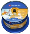 VERBATIM DVD-R 47 GB 16x Inkjet printable Non ID 50 pack spindle