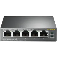 TP-Link TL-SF1005P - Desktopswitch med 5 portar 10 100 Mb med 4 portar har PoE (1 of 1)