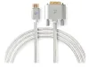 NEDIS PROFIGOLD HDMI kaapeliliitin HDMI - DVI-D 24+1 pistoke puuvilla hopea BOX 2m thumbnail (2 of 2)