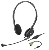 GENIUS headset HS-200C 2x 3,5 jack adapter egyetlen jack csatlakozóhoz (1 of 1)