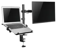 Neomounts FPMA-D550NOTEBOOK Desktop Display a Laptophalter 10-27" VESA Clamp 100X100 Lastkapazitéit 8+45kg schwaarz (1 of 6)