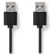 NEDIS kabel USB 2.0 stekker USB-A - stekker USB-A zwart bulk 1m thumbnail (2 of 2)