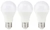 NEDIS LED-lampa E27 A60 8 W 220 V 806 lm 2700 K varmvit matt 3 st