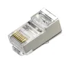 Ekranēts RJ45 Cat5 savienotājs, apaļš, vads