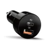 GENIUS fast car charger PD-36AC-Car 36W (2x18W) fast charging USB-C PD3.0 USB-A QC3.0 black